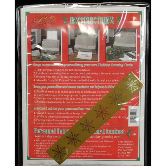 Gartner Studios Personal Prints Holiday Cards Snowman Customize Deb A Kirkeeide - Picture 3 of 4